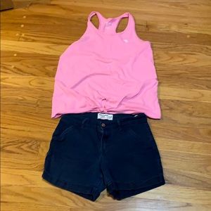 Abercrombie kids short and shirt